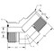 World Wide Fittings Male Flat Face O-Ring to Male Pipe 45 Deg. Elbow 4355X04X04 - alternate 2